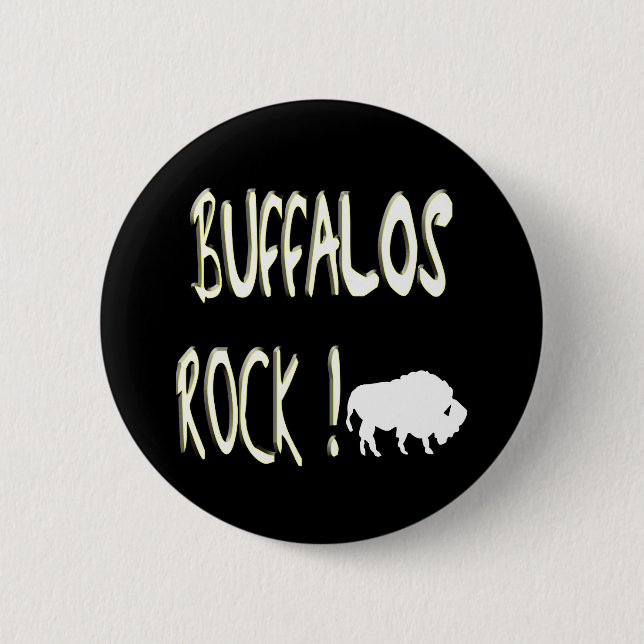 Buffalos Rock! Button (Front)