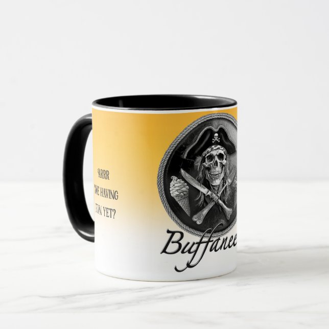 "Buffaneers" for Cruise Buffet Lovers & Pirates Mug (Front Left)