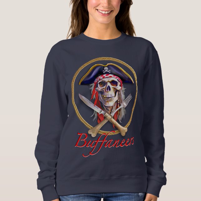 Buffaneers Pirate “Take Me to Your Lido” Sweatshirt (Front)