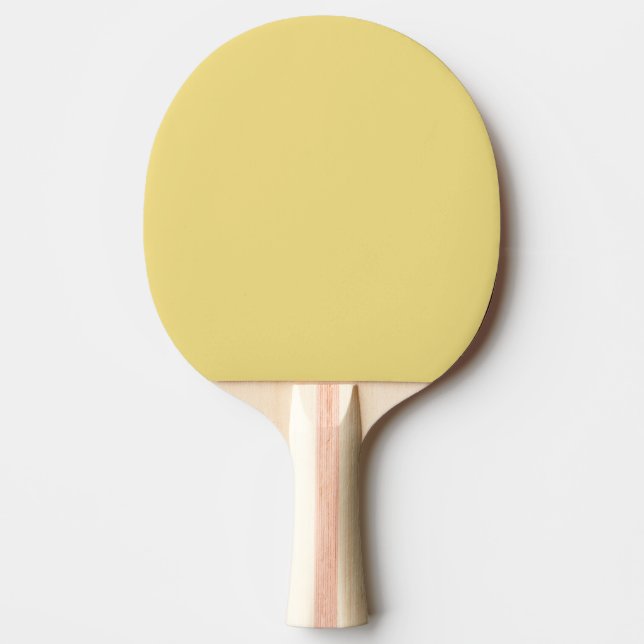 Buffed Leather Traditional Single Colour Ping Pong Paddle (Front)