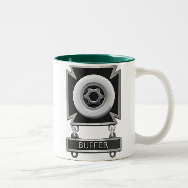 Buffer Driver Badge Two-Tone Coffee Mug (Right)