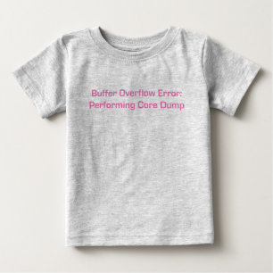 Buffer Overflow Pink Baby T-Shirt