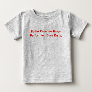 Buffer Overflow Red Baby T-Shirt
