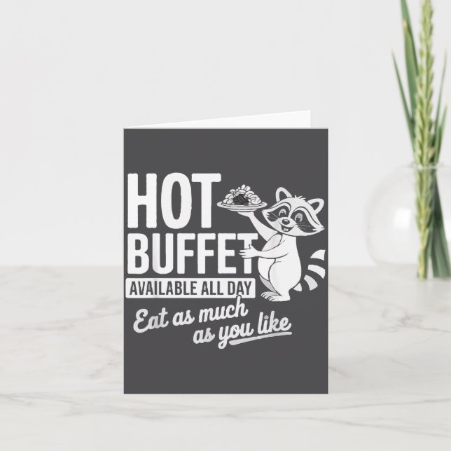 Buffet Raccoon Available Day All Card (Front)