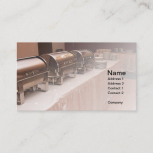 buffet table business card