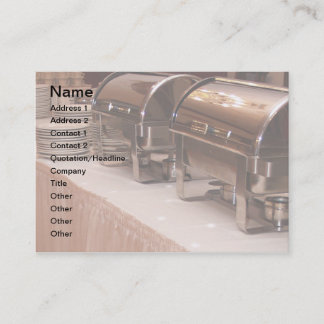 buffet table business card