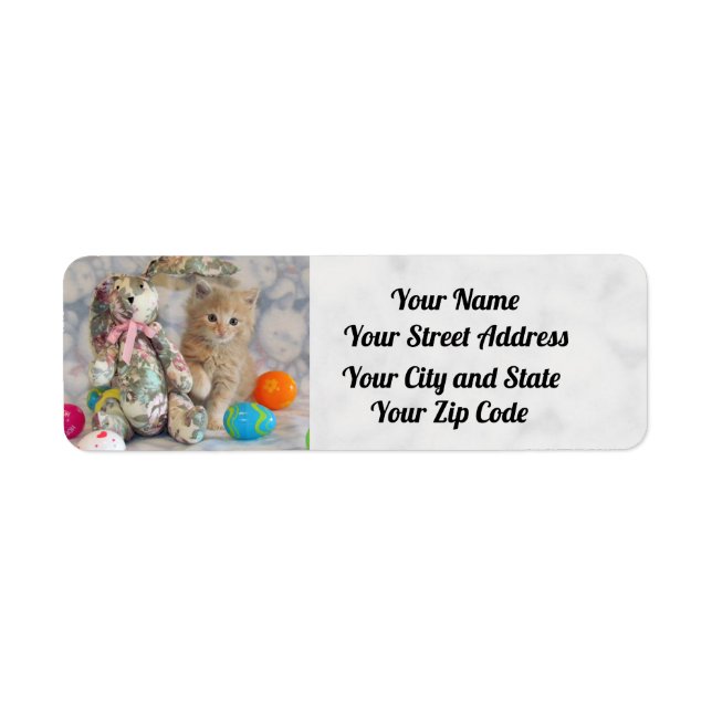 Buffington's Easter  Address Labels - Cat / Kitten (Front)