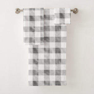Buffle blanc glam Grey Plaid 
