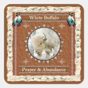 Buffle blanc - Stickers Prière et Abondance