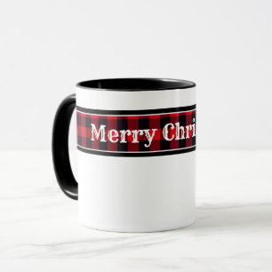 Buffle de Noël Plaid Coffee Mug