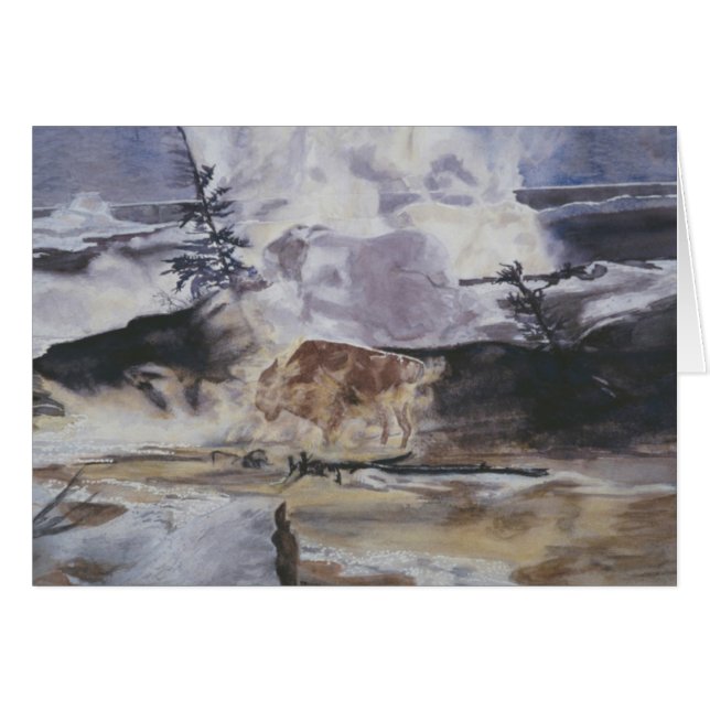 Buffle de Yellowstone en hiver (Devant horizontal)