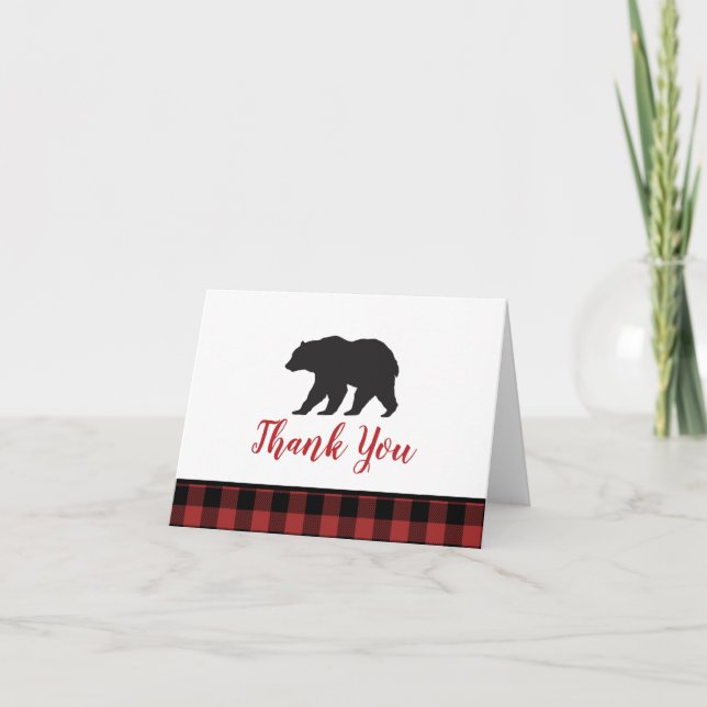 Buffle d'ours noir sauvage à plaid Merci (Devant)