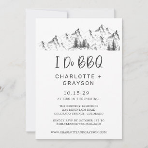 Buffle sauvage rustique I Do BQ Invitation