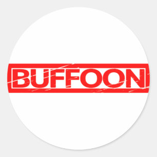 Buffoon Stamp Classic Round Sticker