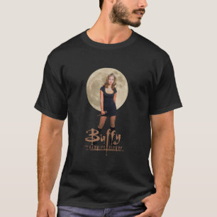 Buffy the Vampire Slayer Buffy Photo with Moon Tan T-Shirt