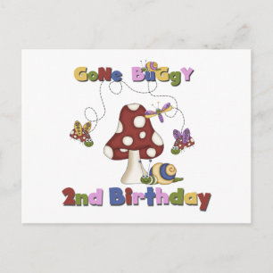 Bug 2nd Birthday T-shirts and Gifts Postcard