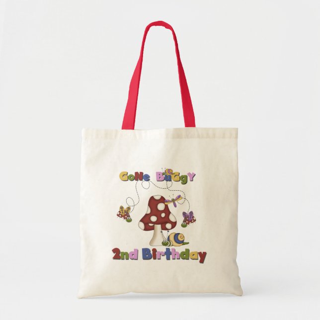 Bug 2nd Birthday T-shirts and Gifts Tote Bag (Front)