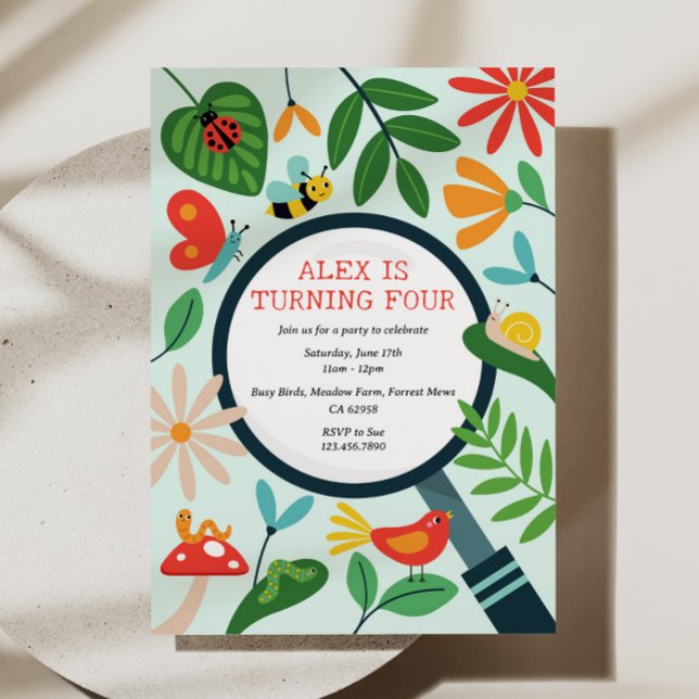 Bug Birthday Party Invitation (Creator Uploaded)