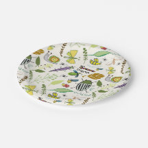 Bug Birthday Plates Personalized