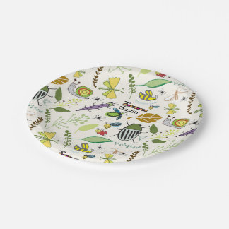 Bug Birthday Plates Personalized