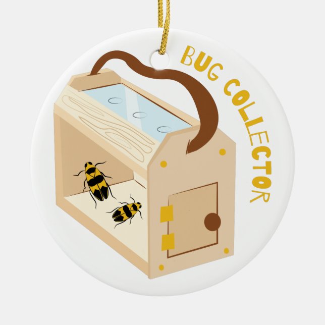 Bug Collector Ceramic Ornament (Front)