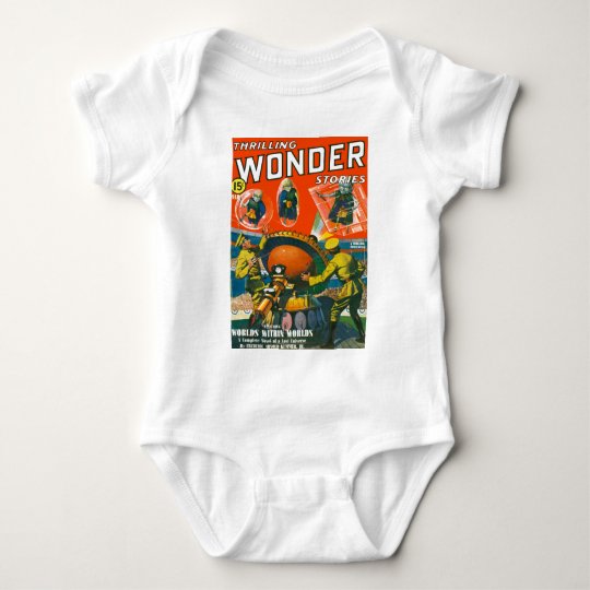 Bug Eyed Aliens in Capes Baby Bodysuit