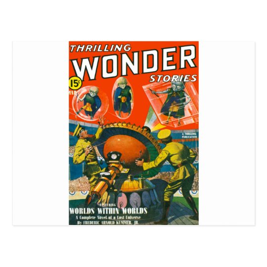 Bug Eyed Aliens in Capes Postcard