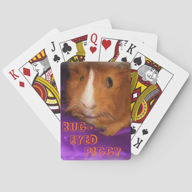 BUG-EYED PIGGY Playing Cards (Back)