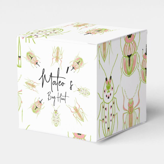 Bug Hunt Insect Birthday Hand Drawn    Favor Box (Front Side)