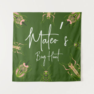 Bug Hunt Insect Birthday Hand Drawn Party Tapestry