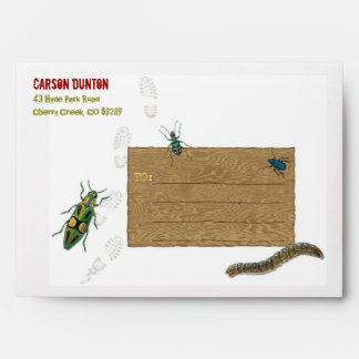 Bug Hunt Party Personalized Envelope