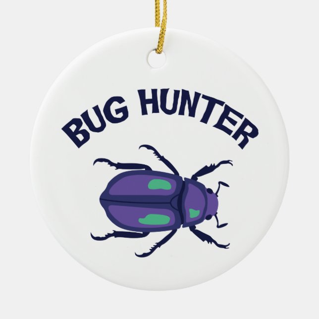 Bug Hunter Ceramic Ornament (Front)