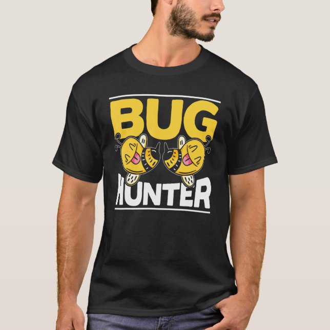 Bug Hunter Entomology Insect Catching Ladybug Butt T-Shirt (Front)
