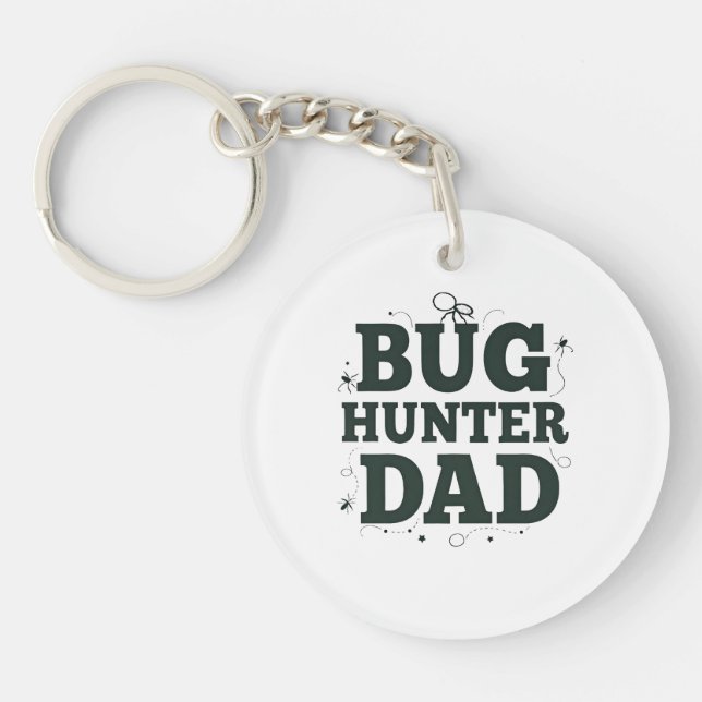 Bug Hunter Papa Porte - clé - Cool cadeau personna (Devant)