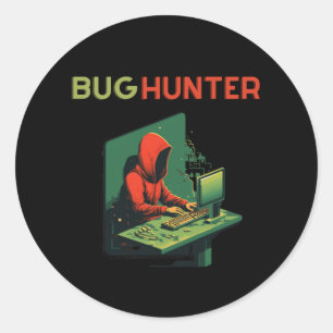 BUG HUNTER, Programming, software engineer Classic Round Sticker