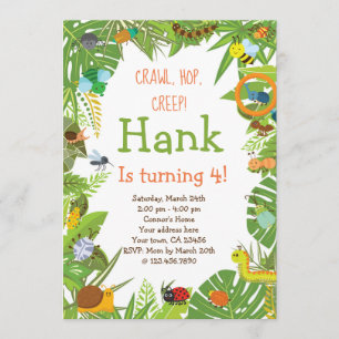 Bug Insect Invitation