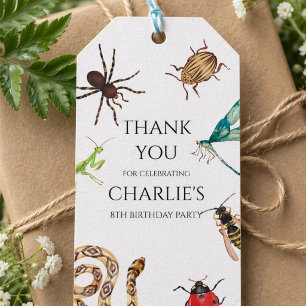 Bug Invitation, Outdoor Birthday, Bug Party, Creep Gift Tags