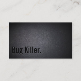 Bug Killer Pest Control Elegant Black Business Card