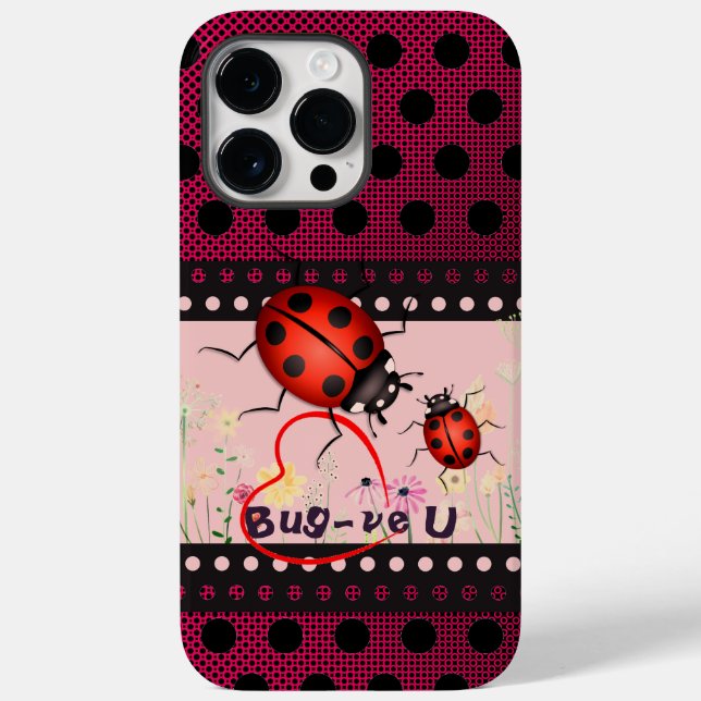 Bug Ladybug Luv Case-Mate iPhone Case (Back)