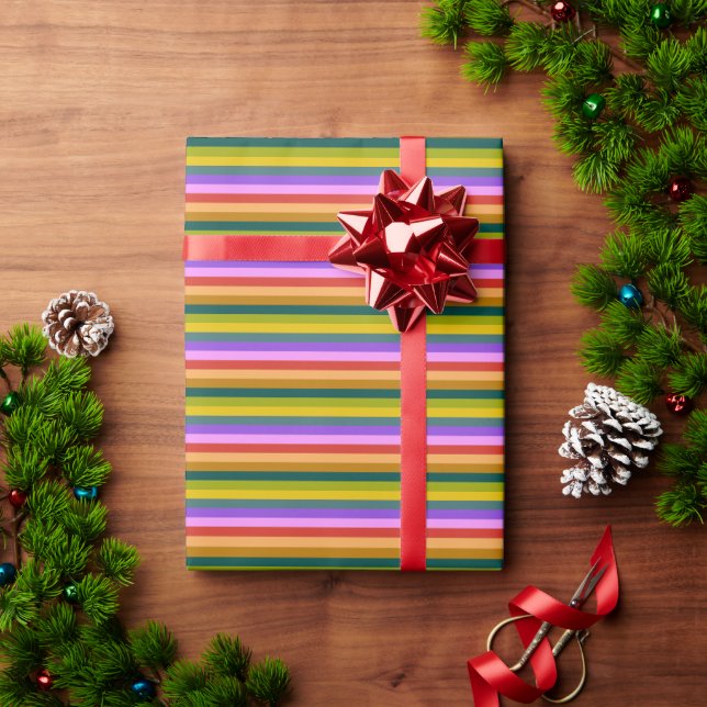 Bug Life Nature Stripe BOS Wrapping Paper (Holiday Gift)