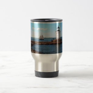 Bug Light Lighthouse Portland Maine Travel Mug