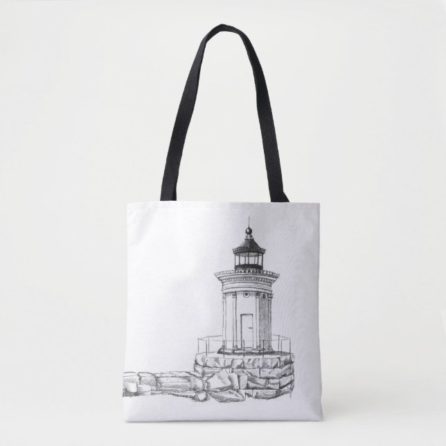 Bug Light Sketch Tote Bag (Front)