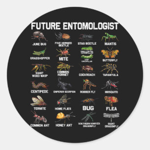 Bug Lover & Insect Enthusiast - Funny Entomology Classic Round Sticker