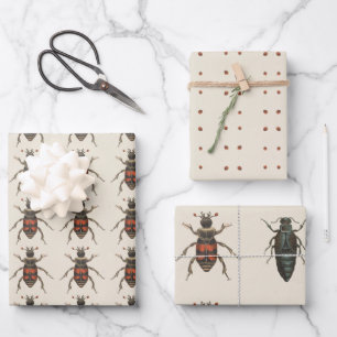 Bug Lover Insect Pattern All Occassion Wrapping Paper Sheet