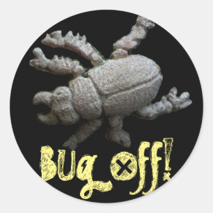 Bug Off! Beatle Classic Round Sticker