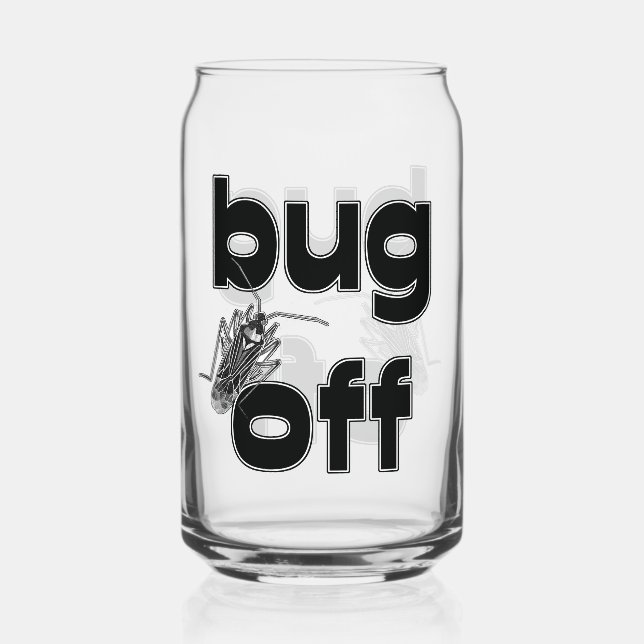 Bug Off Can Glass (Front)