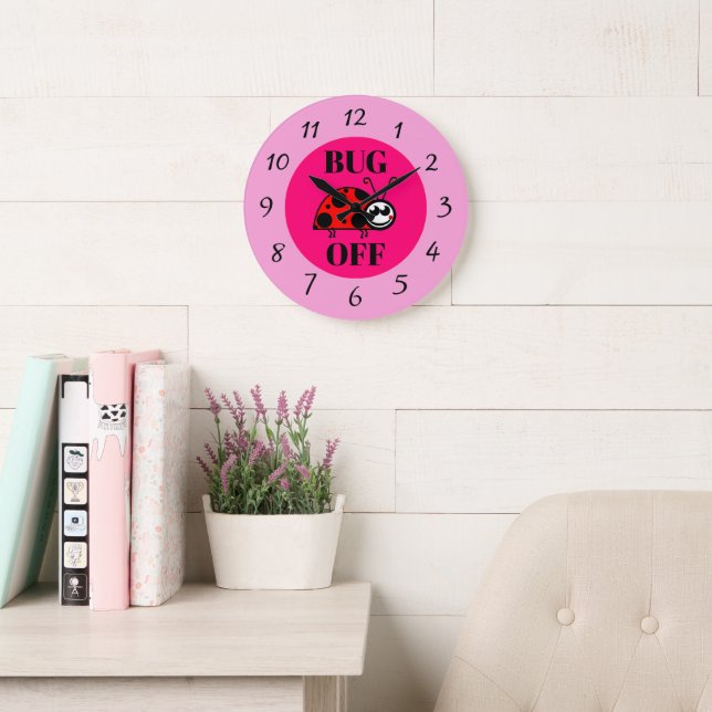 Bug Off Clock (Reading Room)