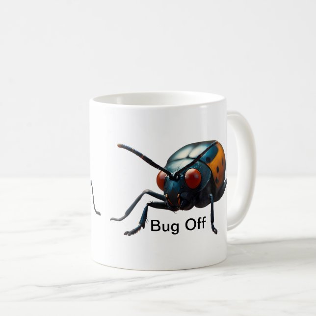 Bug Off Coffee Mug (Front Right)