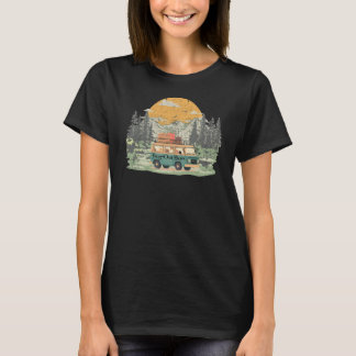 Bug-Out Boss Camper Van Adventure in the Mountains T-Shirt