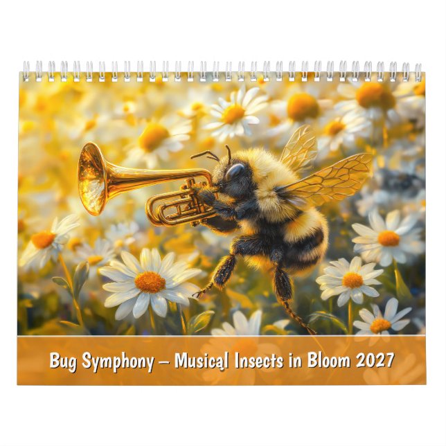 Bug Symphony – Musical Insects in Bloom Calendar (Cover)